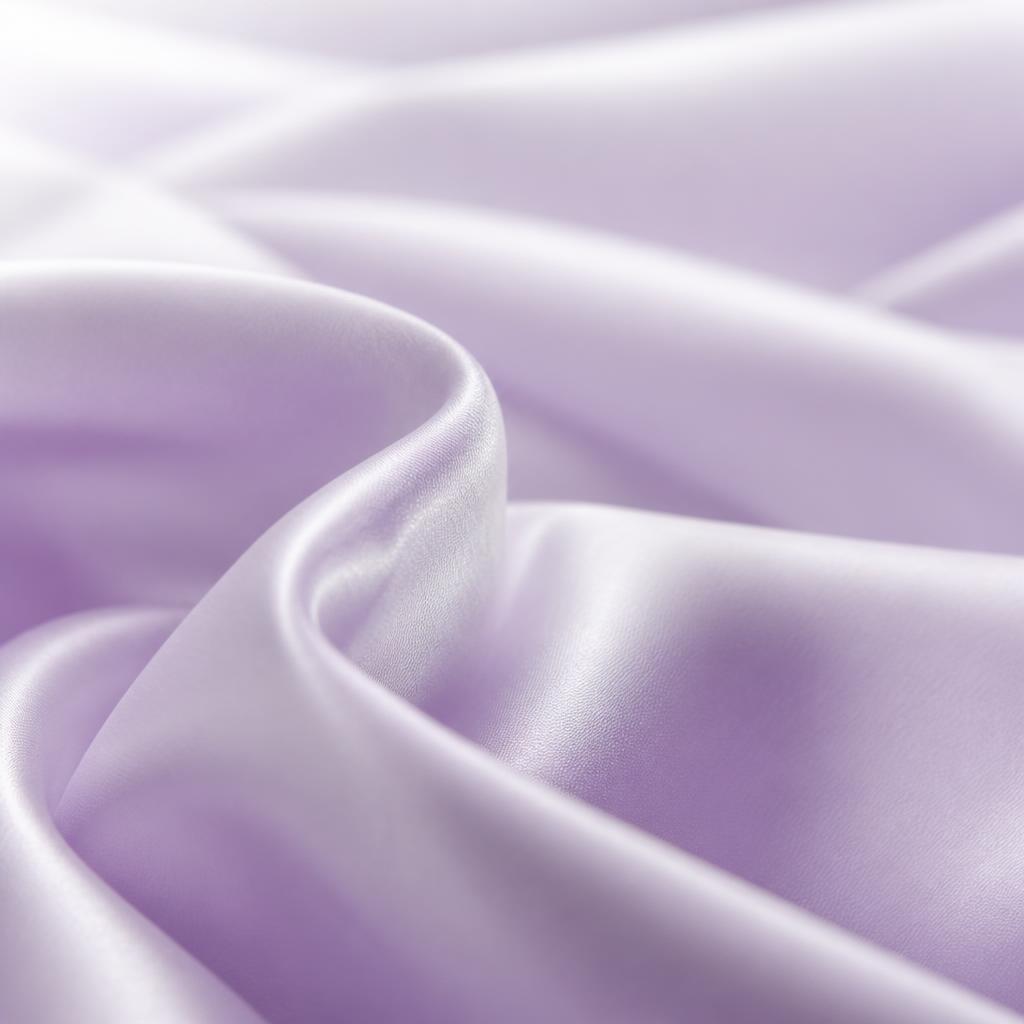 Seda lavanda em dobras suaves